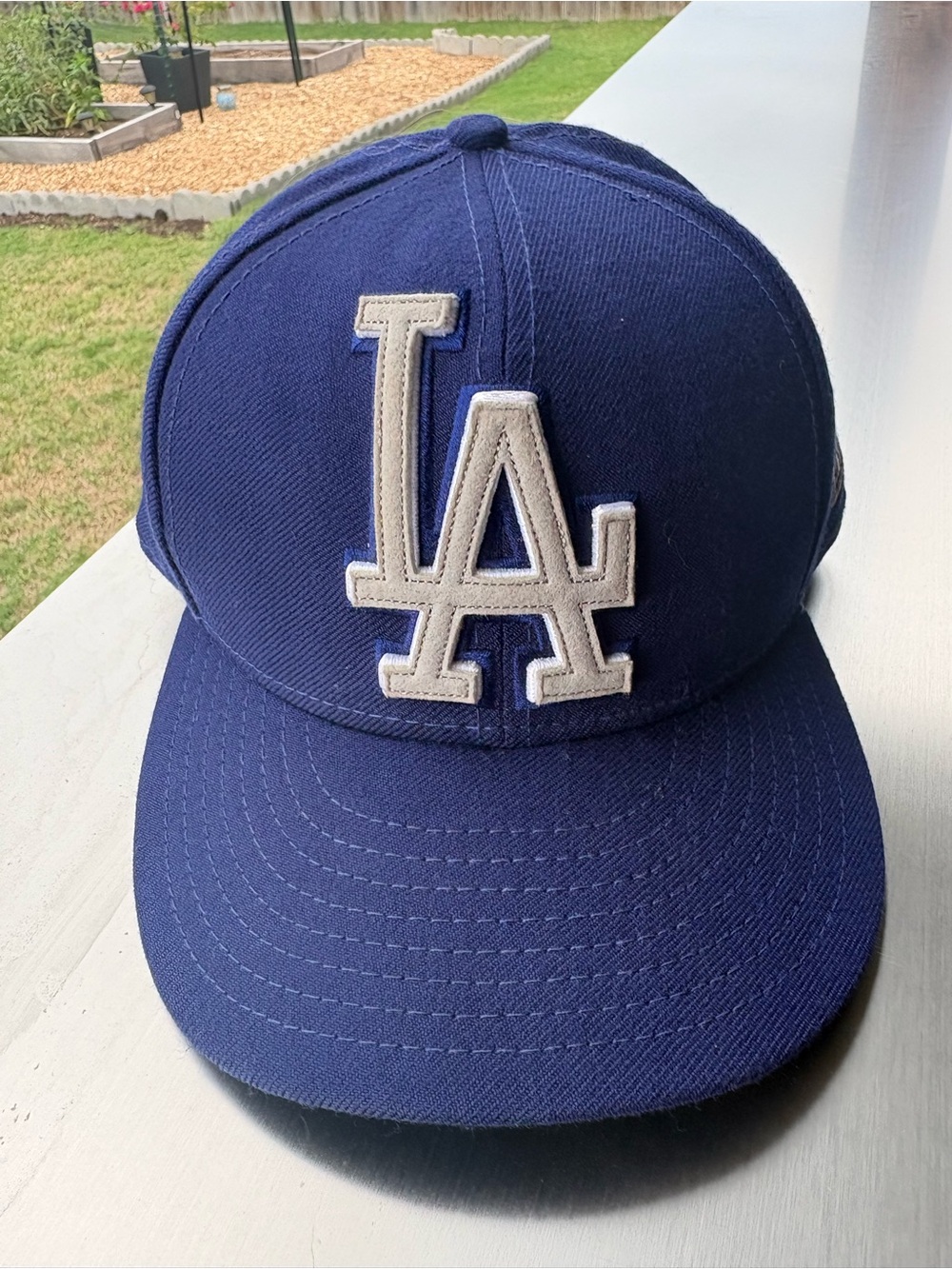 New Era LA Baseball Cap - Navy with White Logo